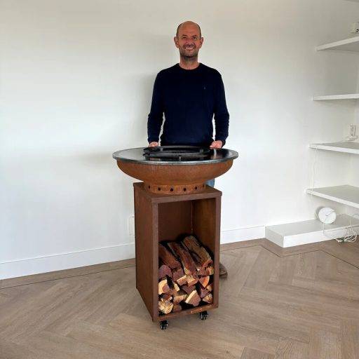 BBQ Plancha Grill Cortenstaal 8mm Camarada 2.0 - Ø70cm