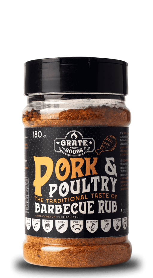 GRATE GOODS PORK&POULTRY BBQ RUB 180 GR