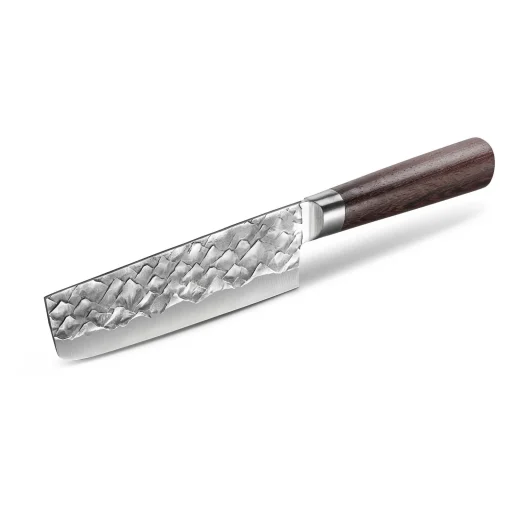 Barecookware Nakiri mes – scherp groentemes van Duits staal met 160 mm lemmet, perfect voor groenten, kruiden en fruit.