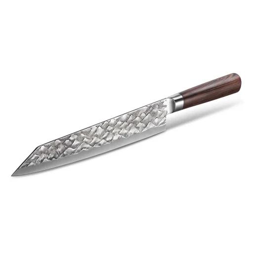 Barecookware Kiritsuke mes – Japans koksmes van Duits staal met 250 mm lemmet, ideaal voor vlees, vis en groenten.