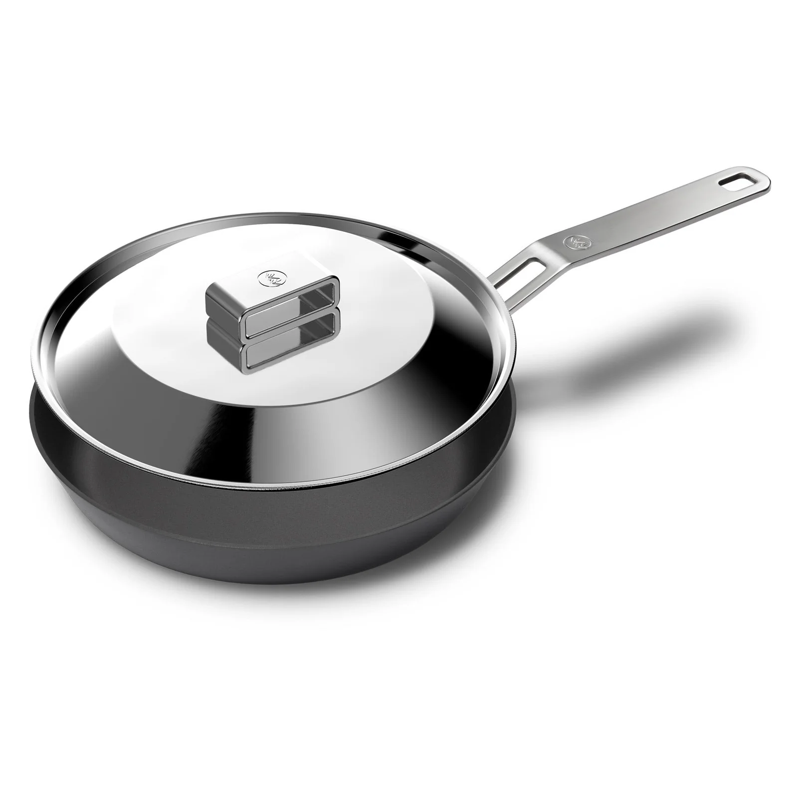 BARE Cookware plaatstalen pan 24 cm – hittebestendige pan voor hoge temperatuur met natuurlijke antiaanbaklaag