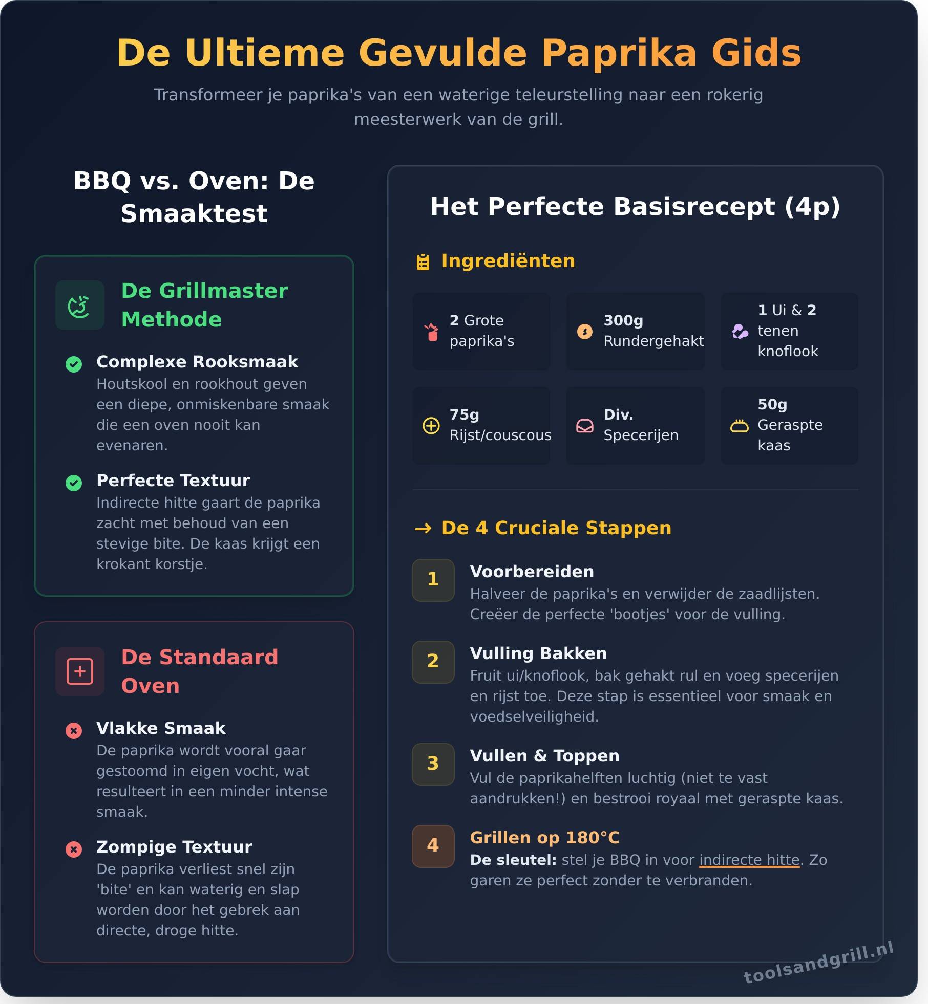 Gevulde Paprika van de BBQ: Het Ultieme Recept voor de Grillmaster