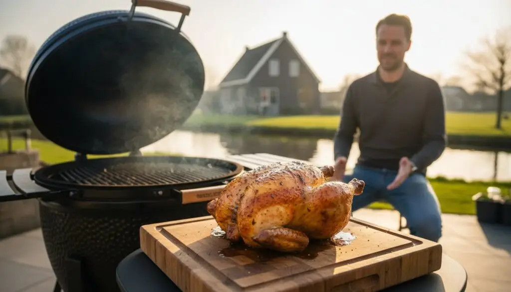 Hele Kip op de Kamado: De Ultieme Gids voor Sappig Vlees en Krokant Vel
