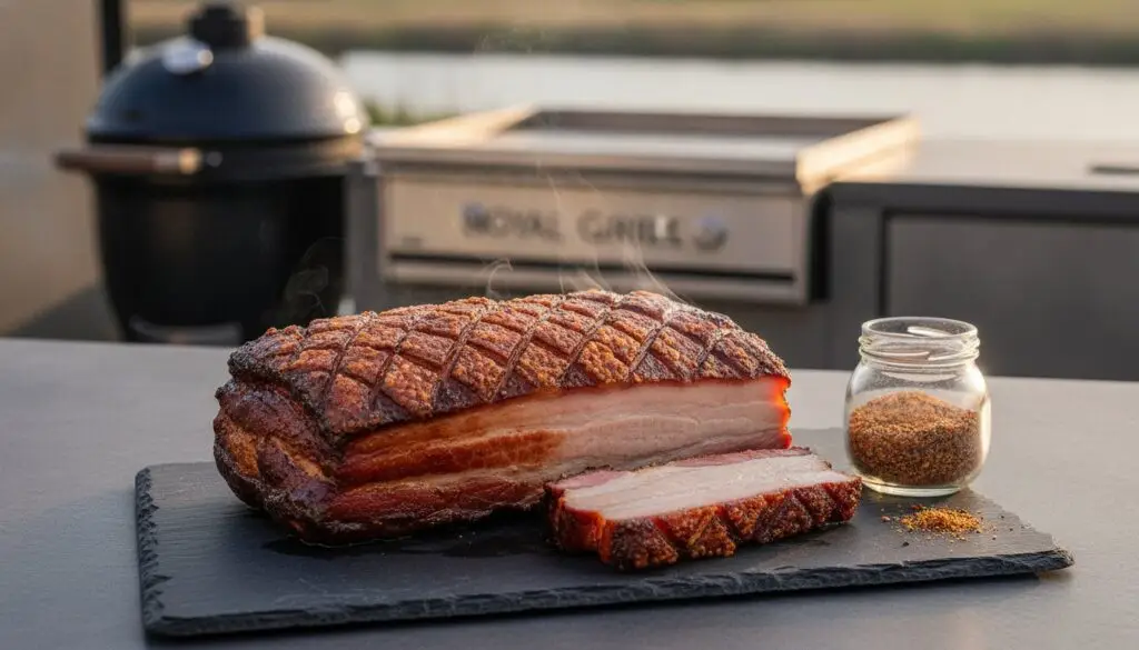 Buikspek bbq: de weg naar de perfecte krokante korst op jouw kamado