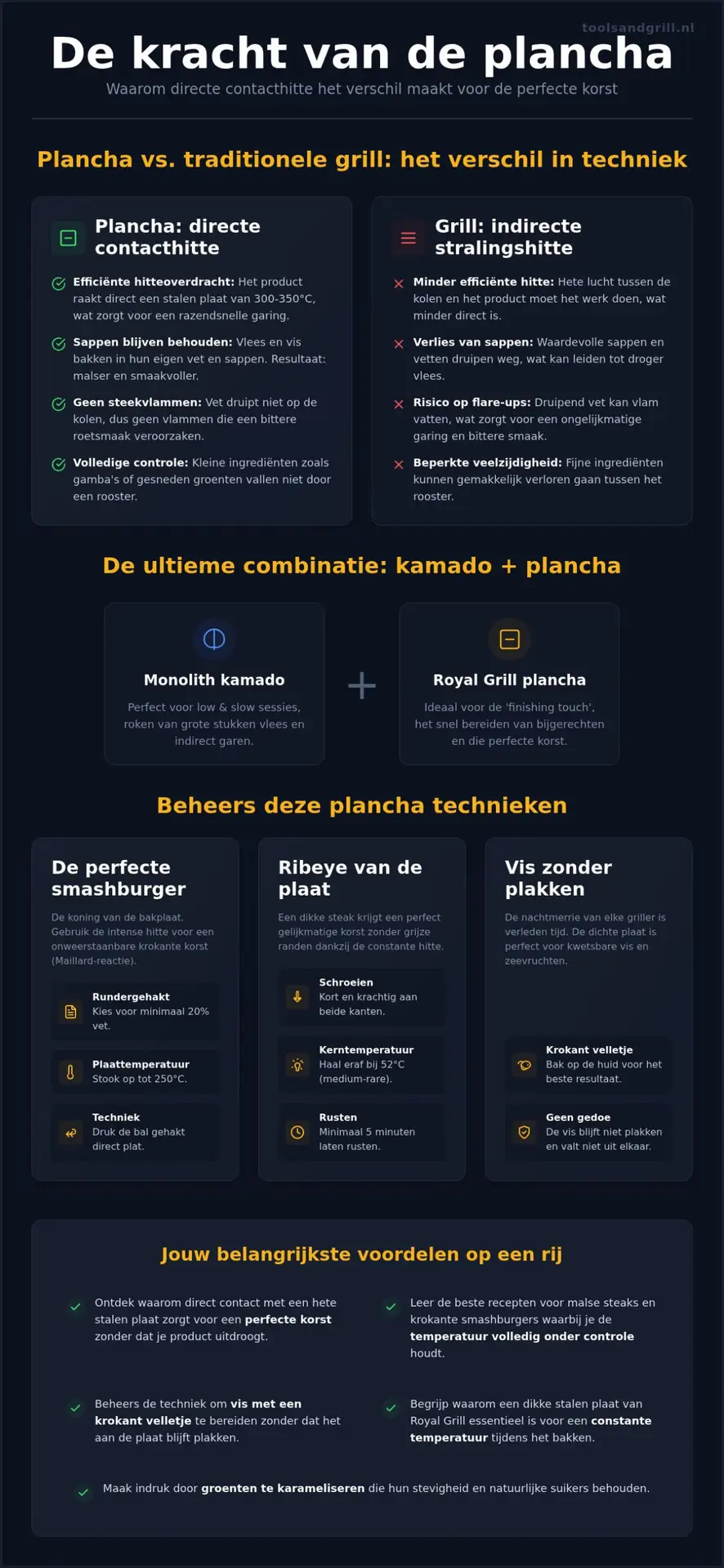Plancha recepten: van snelle lunch tot culinair diner