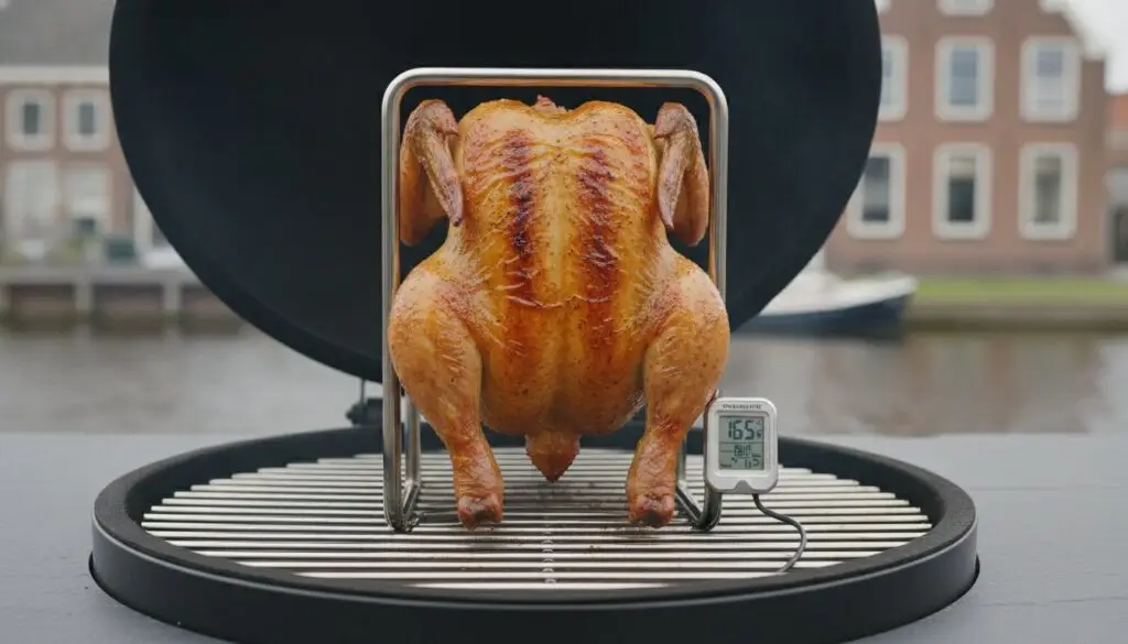 Hele kip van de bbq: zo krijg je die malse borst en krokante huid